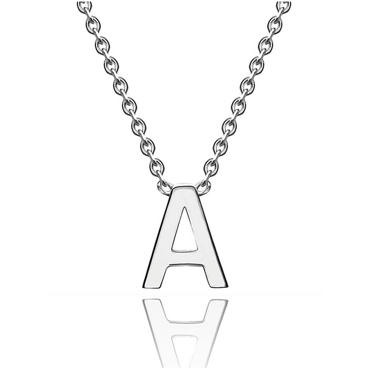 Dark Slate Gray Initial Necklace