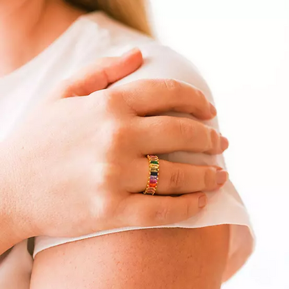 Rainbow® Infinity Ring