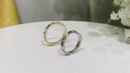 Rainbow® Infinity Ring